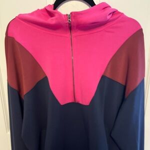 Aqua Athletic Pink and Burgundy Zip-Up